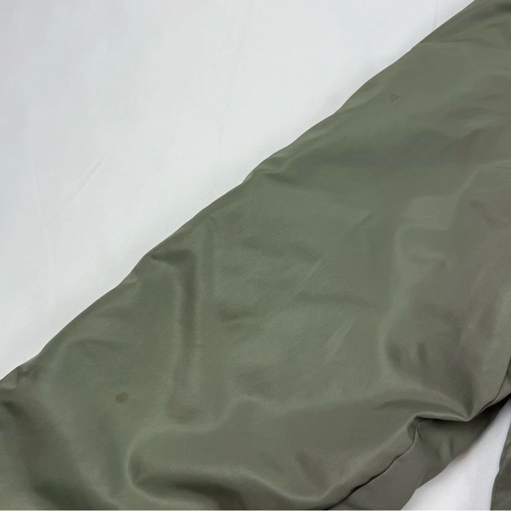 Vtg Montgomery Ward Mens Parka Jacket Sz Medium 70s Military Green Fur Trim Hood